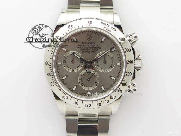 MiroTime 0308 StreetReady DAYTONA 116518 APSF 1:1 BEST EDITION BLACK DIAMONDS DIAL ON OYSTERFLEX RUBBER STRAP SH 1780